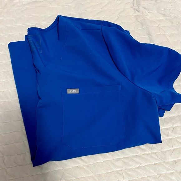 Figs Tops Figs Royal Blue Catarina Top Poshmark